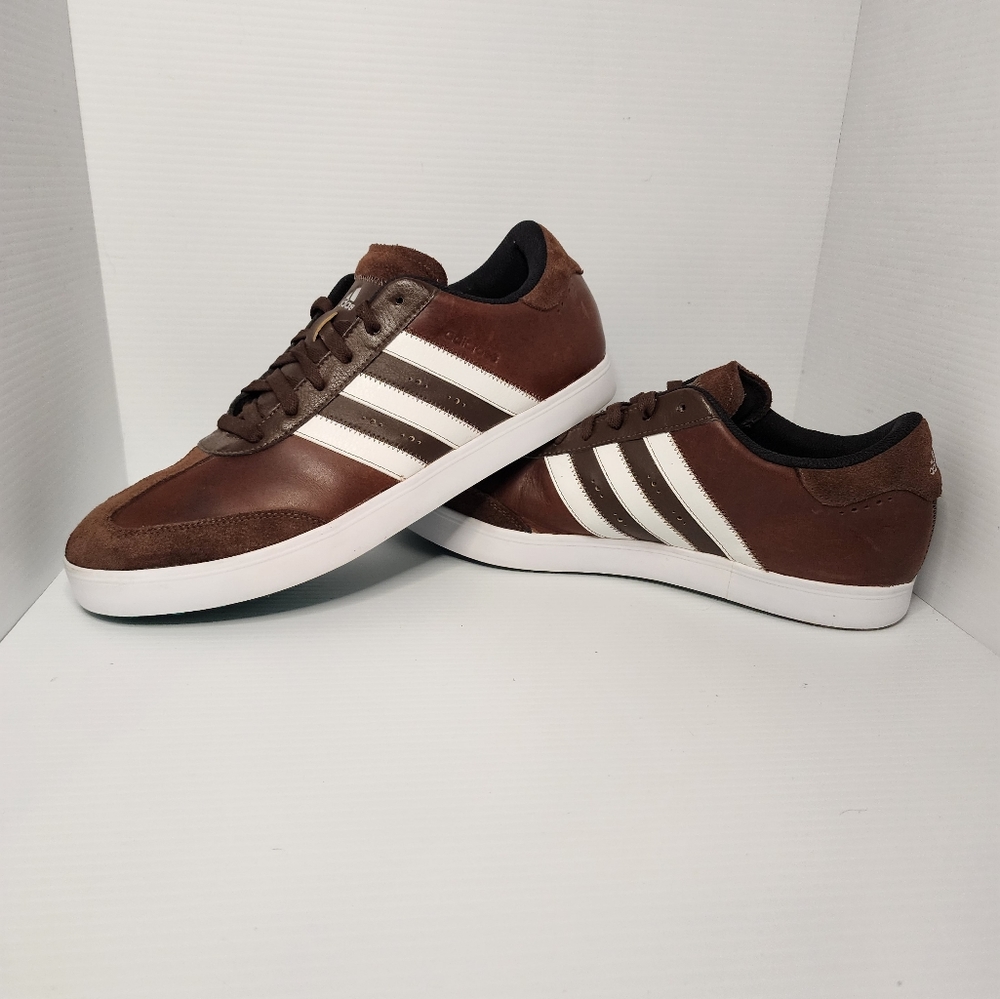 Adidas Adicross. Size 12. Brown with White Stripes.